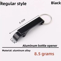 Porte-clés décapsuleur en alliage d'aluminium anodisé personnalisé pour vente en gros, avec logo gravé au laser, porte-clés vierge en métal pour artisanat