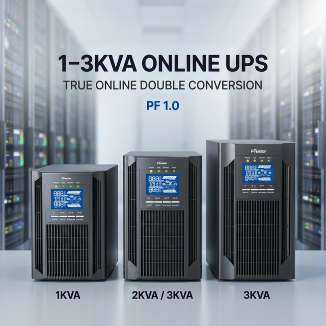 1KVA Online UPS Tower Type 220V Uninterruptible Power Supply Pure Sine Wave Double Conversion USB RS232 for PC Server Network
