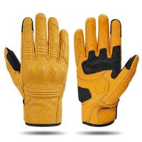 Gants de course en cuir antidérapants personnalisés pour sports de plein air, compatibles écran tactile, style été, pour moto