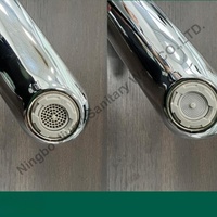 Robinet de salle de bain moderne monotrou à poser, eau chaude et froide, en acier inoxydable 304, avec capteur sans contact, cartouche céramique, finition chromée, en alliage