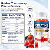Gummies de créatine monohydrate à formule personnalisée avec taurine pour la performance athlétique – Vente en gros