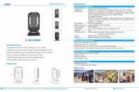 Nuevo Escáner de Código de Barras Omnidireccional de Escritorio XB-8208H, Lector de Códigos QR Portátil, Escáner de Códigos de Barras 1D y 2D