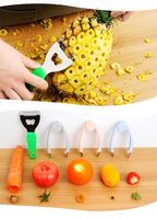 Roestvrijstalen ananas- en aardbeienontpitter, aardappel- en wortelontpitter, keukenhulp voor fruit en groenten