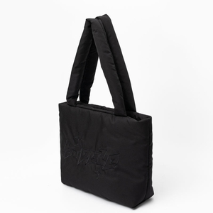 Custom Logo <b>Medium</b> Padded Puffy Shoulder Bag Lightweight Padding Puffer Tote Bag Fashion Women's <b>Handbag</b> - Product Image 2