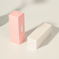 Boîtes d'emballage personnalisées pour produits de soin bio OEM, boîtes vides pour gloss à lèvres, lamination mate, gaufrage pour crème pour les yeux, impression avec revêtement UV