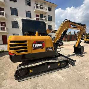 Nouvelle pelle sur chenilles Sany SY60 de 6 tonnes, mini-excavatrice domestique avec moteur et boîte de vitesses, en promotion à Hefei, Chine - Product Image 2