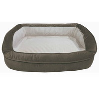 Canapé-lit pour animaux de compagnie en mousse à mémoire de forme, écologique, imperméable, de luxe, avec housse de coussin amovible et lavable pour chiens