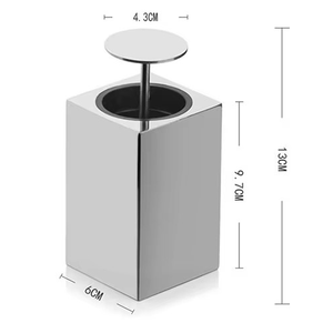 Distributeur de cure-dents automatique en acier inoxydable, type presse, boîte carrée, écologique, pour cuisine - Product Image 3