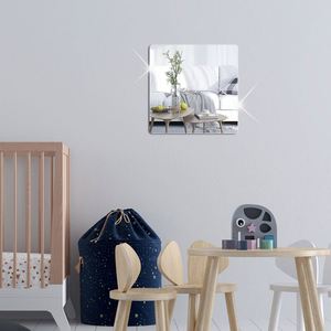 2mm Wall <b>Sticker</b> Square Glass <b>Tile</b> Wall <b>Sticker</b> Self-adhesive Acrylic <b>Tiles</b> <b>Sticker</b> for <b>Bathroom</b> DIY 3D Wall Decal - Product Image 1