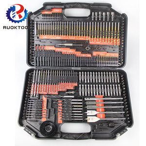 Set di Utensili da 246 Pezzi all'Ingrosso con Apri Foro, Punta Elicoidale, Punta da Cemento, Punta Piatta da Legno, Svasatore e <span class=keywords><strong>Cassetta</strong></span> - Product Image 1