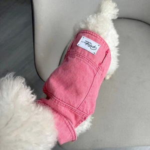 İlkbahar Yaz Köpek Denim Yeleği Kolsuz Köpek Ceketi Küçük Köpekler İçin Şık Köpek Kıyafeti - Product Image 4