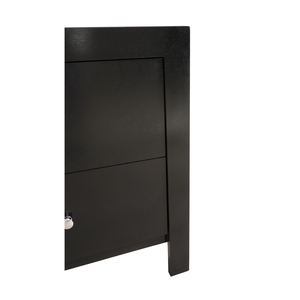<b>Bedside</b> <b>Table</b> In Chic <b>Black</b> With Two Drawers For Bedroom Storage - Product Image 3