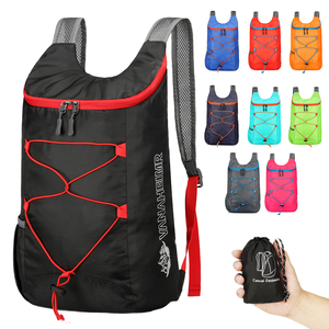 Cheap Fashion Polyester Custom Logo Lightweight Nylon <b>Foldable</b> Hiking Bag Cycling Travel Waterproof Unisex Outdoor <b>Backpack</b> - Product Image 1
