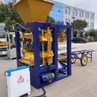 Machine à blocs de maçonnerie en béton QTJ4-24 pour la fabrication de briques creuses, de pavés, de bordures et de blocs emboîtables
