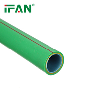 Tuyau PPR haute pression pour plomberie, fourni par l'usine IFAN, matériau vert OEM ODM, 20-75 mm, tuyau d'eau PPR