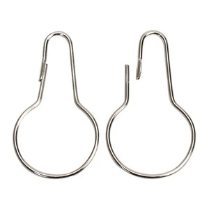 Bán Buôn Kim Loại Mạ Kẽm Rèm Tắm Treo Khóa Treo Bầu Móc Rèm Móc Vòi Hoa Sen Rèm Vòng Phụ Kiện - Product Image 1