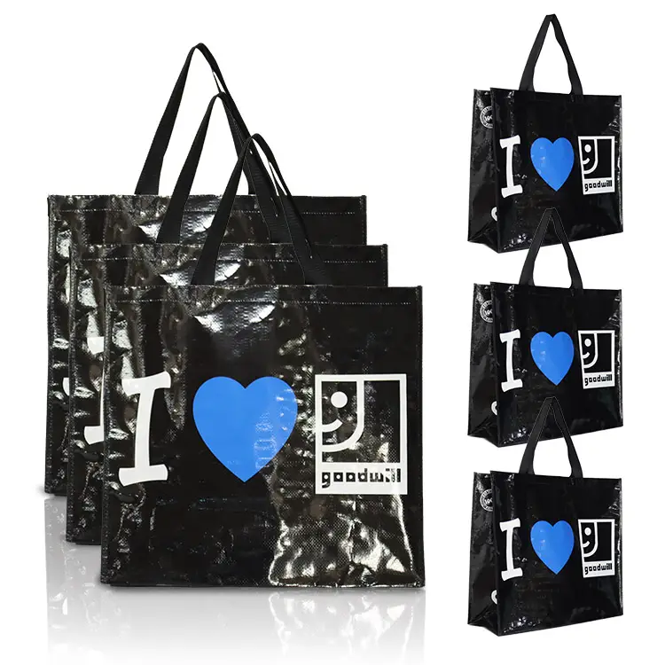 Многоразовые складные Роскошные полипропиленовые сумки с индивидуальным логотипом