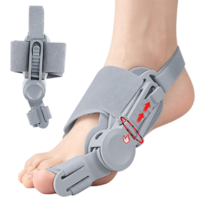 <span class=keywords><strong>Attelle</strong></span> Correctrice d'<span class=keywords><strong>Hallux</strong></span> <span class=keywords><strong>Valgus</strong></span> pour Femmes et Hommes, Réglable, Respirante, Soutien Nocturne pour l'Élimination du <span class=keywords><strong>Hallux</strong></span> <span class=keywords><strong>Valgus</strong></span>, Gris - Product Image 1