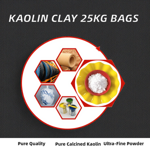 Sacs de 25 kg de <span class=keywords><strong>kaolin</strong></span> calciné, argile céramique, poudre de porcelaine lavée, <span class=keywords><strong>kaolin</strong></span> pour la fabrication du papier, humidité 55,6 % SiO2 - Product Image 2