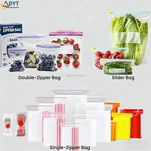 Sac de congélation refermable en LDPE transparent avec fermeture éclair, sac de rangement en plastique à fermeture éclair unique pour un usage quotidien - Product Image 6