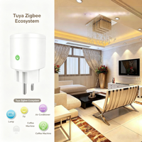 Enchufe Inteligente Zigbee 3.0 de Fábrica para la UE, Enchufe Inteligente Tuya con Control por Voz de Alexa y Google Home, Embalaje con Logotipo Personalizado OEM