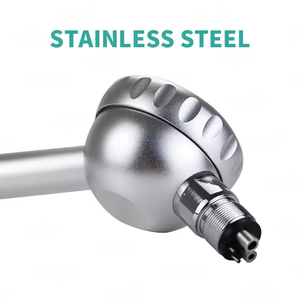 Unité de jet de prophylaxie <span class=keywords><strong>d</strong></span>'air <span class=keywords><strong>dentaire</strong></span> en acier inoxydable argenté 2/4 trous nettoyage des dents pistolet à poudre de sable Turbine nettoyage équipements de remplissage - Product Image 2