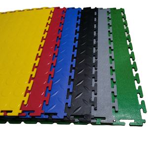 Heavy Duty Workshop Floor Anti-slip Plastic PVC Minimalist Indoor Vinyl Flooring Blue Green Red Yellow Gray Black Interlocking - Product Image 1