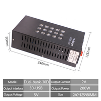 Adaptateur chargeur USB DC 5V 20-100 ports 2.0A, sortie multifonctionnelle, charge rapide avec charge de téléphone