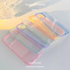 Coque transparente en TPU couleur bonbon pour iPhone 14 Pro <span class=keywords><strong>Max</strong></span>, arc-en-ciel, étui coloré mignon pour iPhone 12 Pro <span class=keywords><strong>Max</strong></span> 13 pro <span class=keywords><strong>max</strong></span>, <span class=keywords><strong>2022</strong></span> - Product Image 2