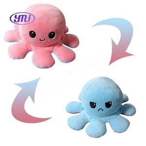 Venta caliente colorido <span class=keywords><strong>pulpo</strong></span> <span class=keywords><strong>gigante</strong></span> peluche 20cm <span class=keywords><strong>Reversible</strong></span> <span class=keywords><strong>pulpo</strong></span> felpa almohada - Product Image 1
