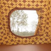 Tente de camping familiale en plein air, style moyen-oriental, imperméable, anti-insectes, tissu TC, deux couches, installation pop-up gratuite