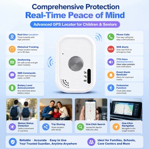 Localizador GPS Pequeño, Resistente al Agua, con Carga Magnética, M9 4G LTE, Llamada de Voz Bidireccional en Tiempo Real, Alerta de Geocerca, para Niños y Ancianos - Product Image 1