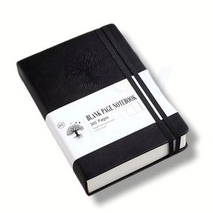 Hardcover <b>A5</b> <b>Diary</b> Dotted Lined Printed Planner Saddle Stitched Faux PU Leather Journal Gift Customizable PP - Product Image 3