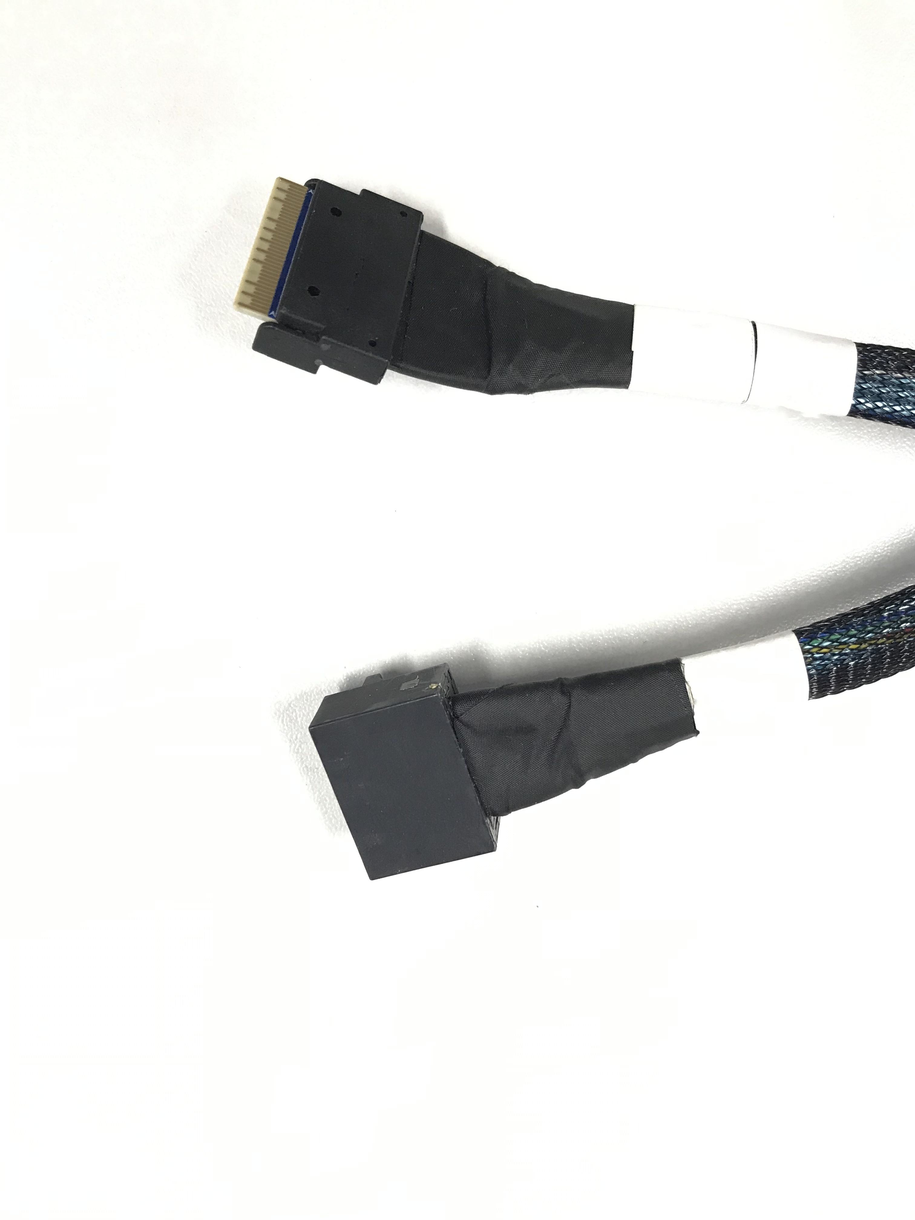 HONPNK 0.57M SlimSAS 8i SFF-8654 to Mini SAS SFF-8643 Cable Server Hard Disk Data Cable