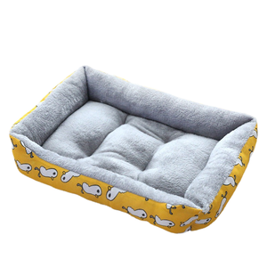 Suministros multiusos para mascotas, sofá cuadrado de doble uso para gatos de felpa de doble cara, cama para mascotas, cama para perros - Product Image 2