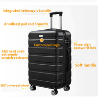 Valises de voyage modernes OEM, ensemble de 3 valises légères en ABS pour affaires, 20''24''28''