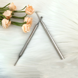 Herramienta de Masaje de Reflexología de Una Sola Punta, Acero Inoxidable, Masaje de Tejido Profundo, Lápiz de Acupuntura Manual, Palo de Terapia Corporal Metálico - Product Image 2