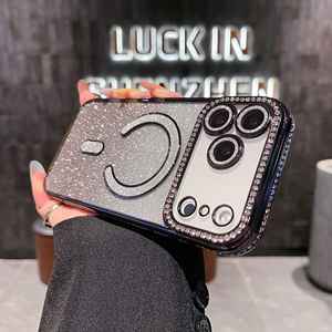 Funda Magnética <span class=keywords><strong>de</strong></span> Lujo con Degradado <span class=keywords><strong>de</strong></span> Diamantes para iPhone 17 Pro Max 17 Air, Cubierta Suave con Revestimiento para iPhone 16 15 14 13 12 Pro Max 16 Plus - Product Image 6