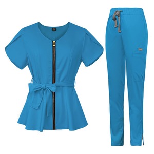 Blusa Médica de Diseño Moderno Personalizada para Mujeres, para Centros de Cuidado Postparto, Esteticistas y Terapeutas de SPA, Mezcla de Rayón y Spandex - Product Image 2