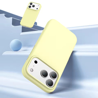 Coque en silicone liquide souple antichoc de qualité supérieure pour iPhone 17 Pro Max avec logo personnalisé couleur bonbon