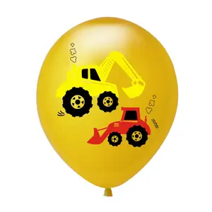 अमेज़न नए इंजीनियरिंग कार थीम जन्मदिन बच्चों के जन्मदिन के लिए Globos Ballons पार्टी सजावट जन्मदिन गुब्बारे पार्टी सजावट