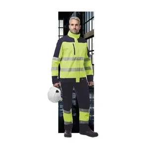 Windbreaker <b>Jackets</b> - HVS9910B S Frigate - Color: Black / Yellow - This <b>high</b>-<b>visibility</b> <b>softshell</b> <b>jacket</b> has been - Product Image 4