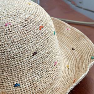 fashion packable Sun <b>Hats</b> <b>Summer</b> crochet Wide Brim Raffia Straw Beach Caps Women Bucket Cloche <b>Hat</b> for Outdoor - Product Image 2