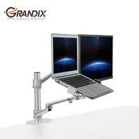 Support pour ordinateur portable en alliage d'aluminium réglable en hauteur ergonomique et bras pour écran LCD, autres accessoires informatiques