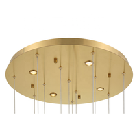 Taille personnalisée Moderne Minimaliste Escalier Lustres Villa Salon Simple Salle À Manger Verre LED MULTI DROP Suspension