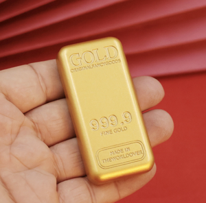 Decoración de Tiras Metálicas Doradas de 5 cm, Marca Starkey, 5 Piezas, Estilo Retro, Inscripción Original, Duraderas, Hechas a Mano, Novedad en Tendencia - Product Image 1