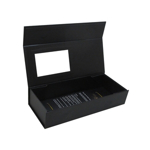 Wig Packaging Customized Color Luxury Folding Printed Wig And Hair Extension Box Cardboard Packaging Box With Window