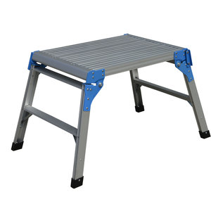 <strong>Platform</strong> Ladder <strong>Aluminum</strong> Adjustable <strong>Working</strong> <strong>Platform</strong> AW0102A - Product Image 2