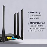 Router WiFi Industrial 4G LTE CPE de 300 Mbps y 2.4 GHz 802.11n, 3 Puertos, 6 Antenas de Alta Ganancia, Watchdog Integrado, VPN, Tarjeta SIM