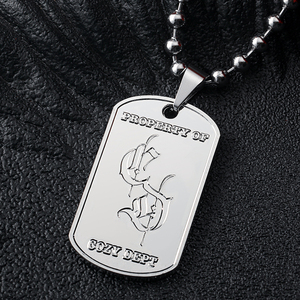 Plaques d'identification pour chien personnalisées en alliage de zinc plaqué argent avec logo gravé en creux, idéales pour un <span class=keywords><strong>cadeau</strong></span> - Product Image 6
